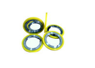 Steel Coil Rotary Shear Blades Abrasion Resistance With Rubber Bonded Stripper Rings